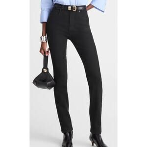 Madewell Womens High Rise Skinny Jeans Size 28 Black Denim Minimal Classic